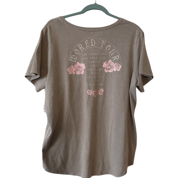 Fifth Sun Happiness the Way Skull Graphic Tee-Shirt 2X - Picture 8 of 8